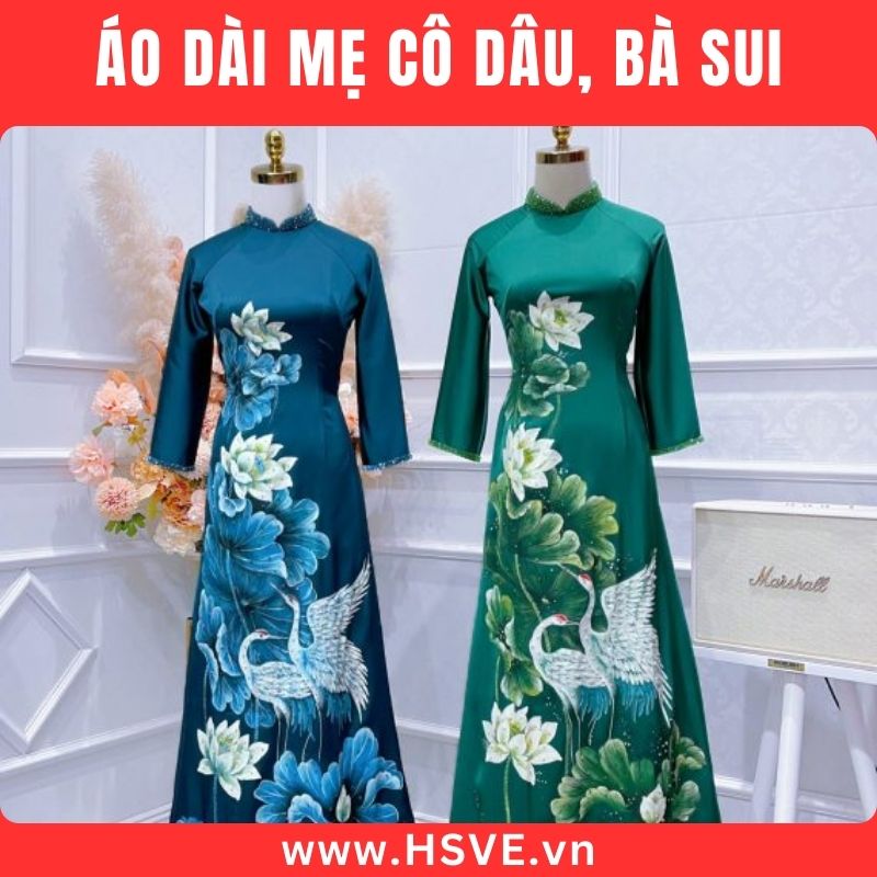 10+ Mẫu áo dài bà sui nhẹ nhàng sang trọng 2025