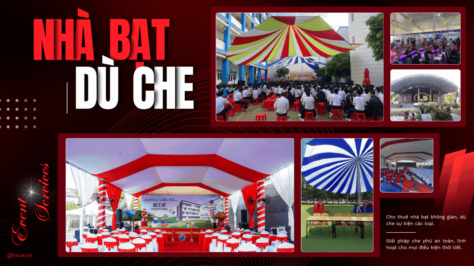 Nhà bạt - Dù che