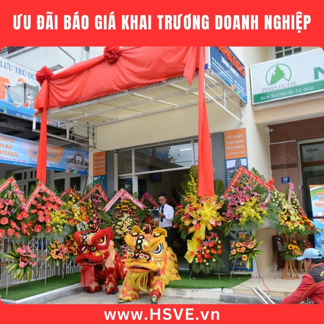 Giá tổ chức khai trương hợp lý