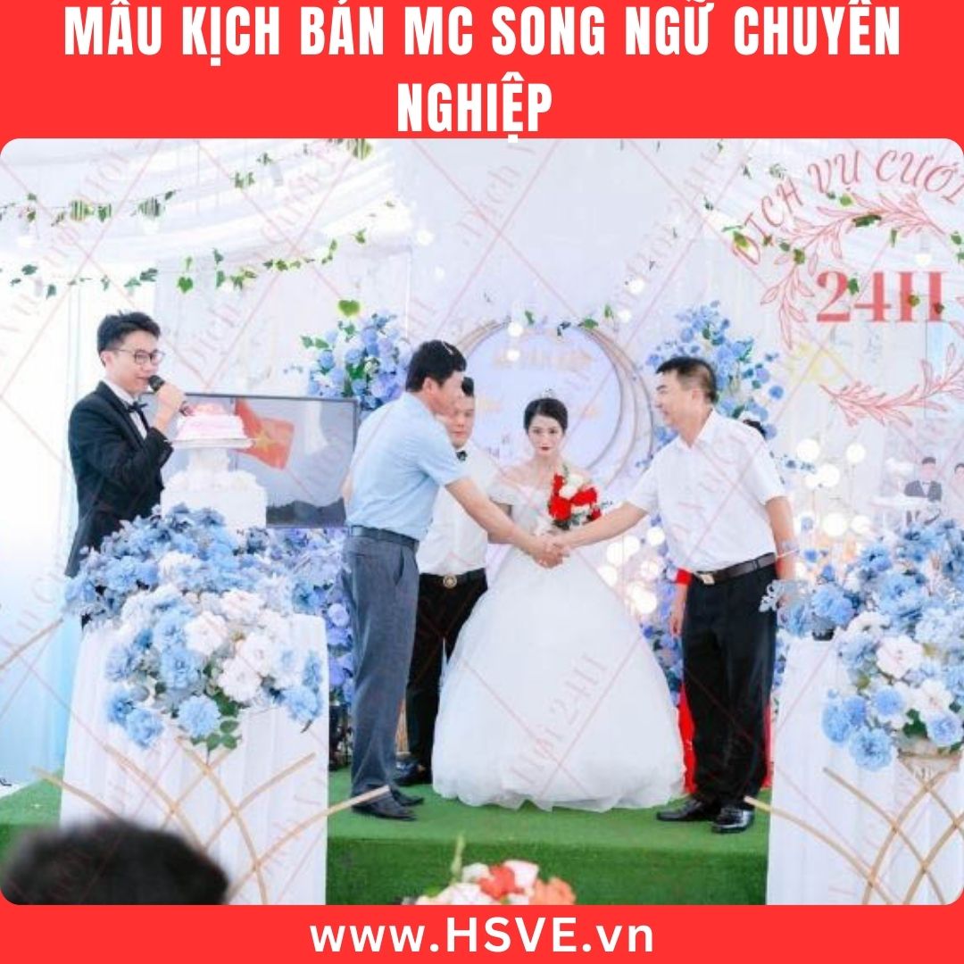 Kịch bản MC đám cưới song ngữ