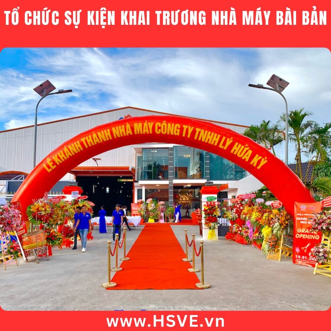 Lễ khai trương nhà máy chuyên nghiệp