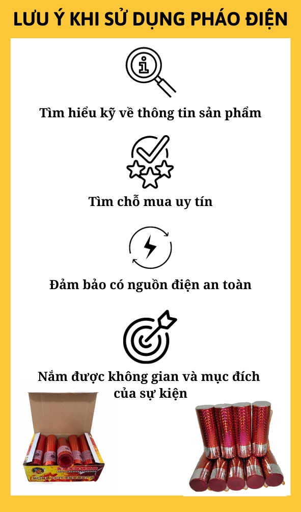 lưu ý khi sử dụng pháo