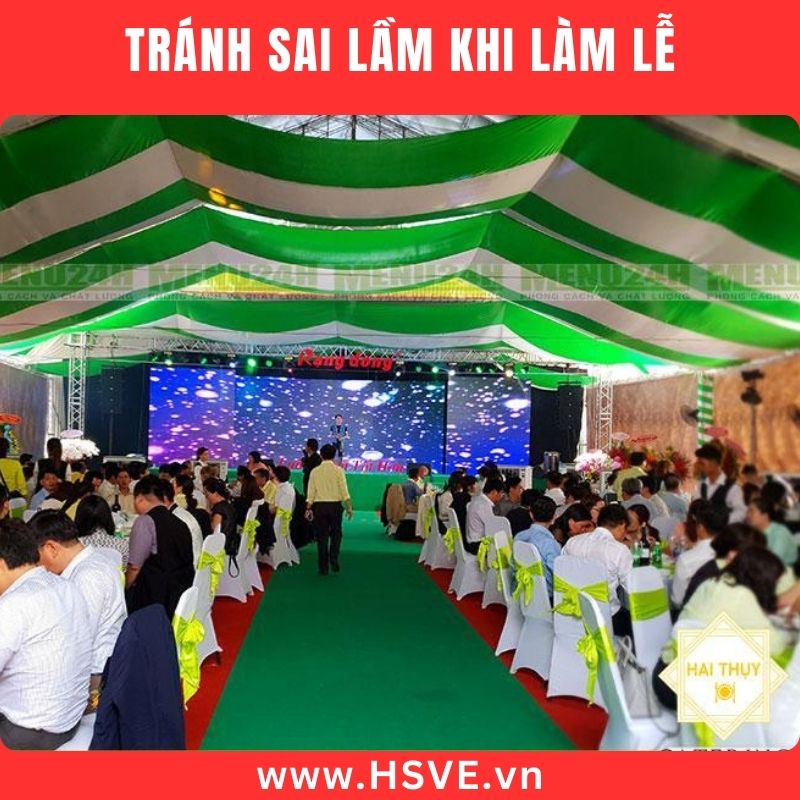 Lưu ý khi tổ chức khánh thành