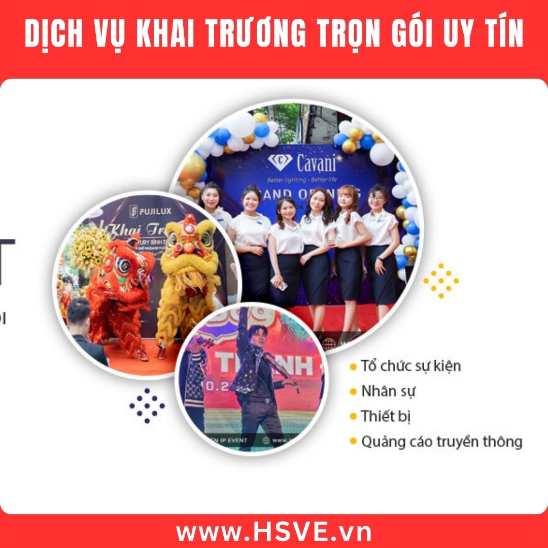 Tổ chức khai trương chuyên nghiệp