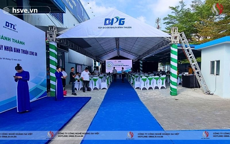 HSVE cung cấp thảm nỉ trải sàn sự kiện