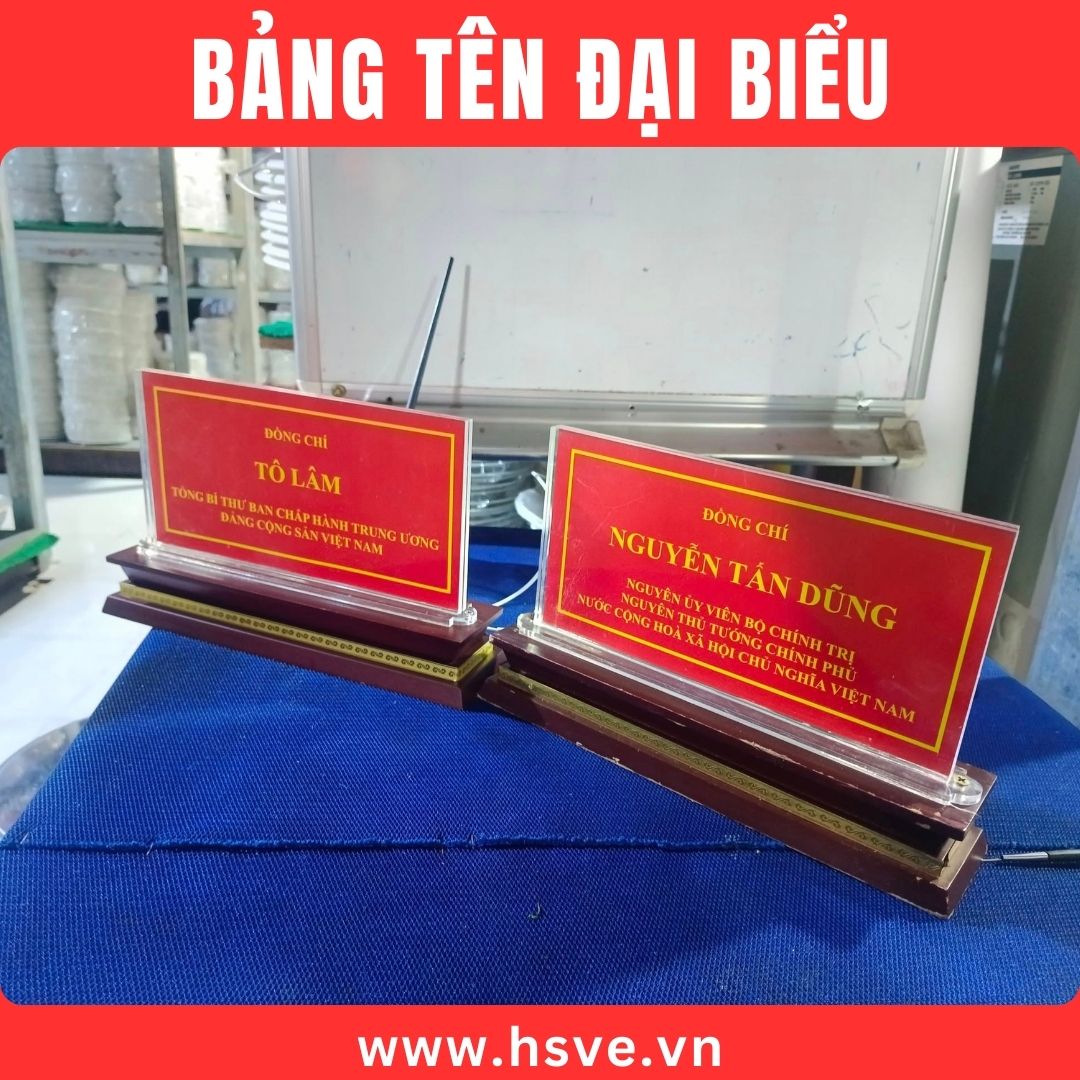 Bảng tên đại biểu Bảng tên đại biểu