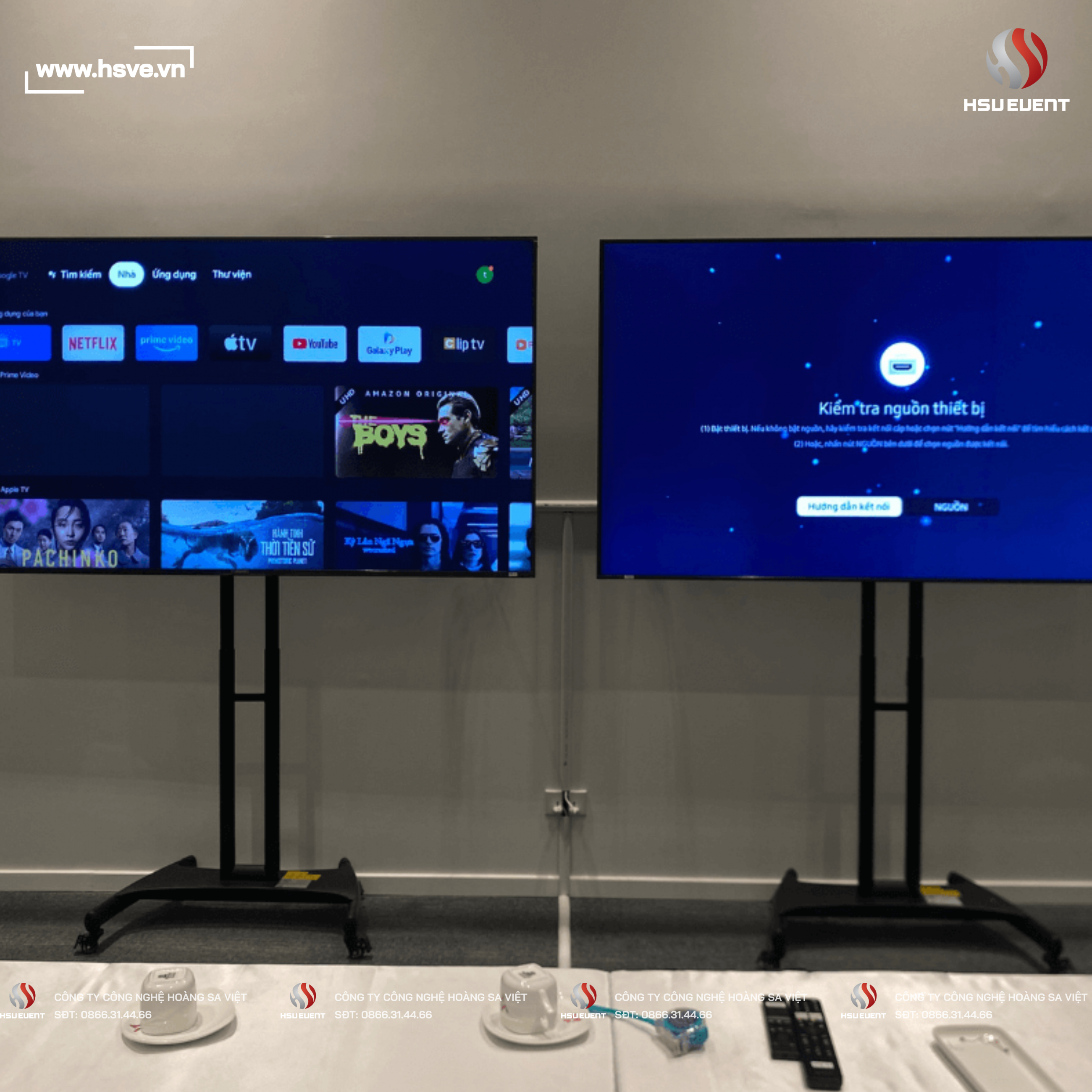 Tivi 55 inch tại sự kiện