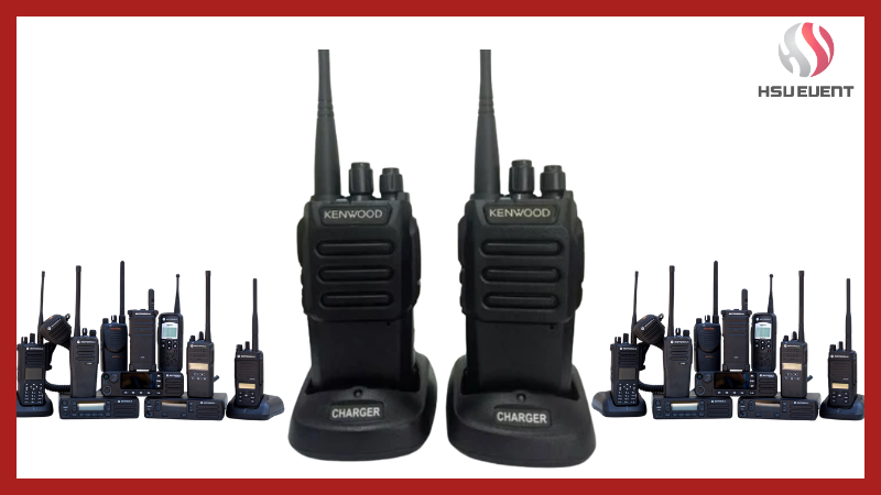 Bộ đàm giúp ekip phối hợp vận hành sự kiện hiệu quả