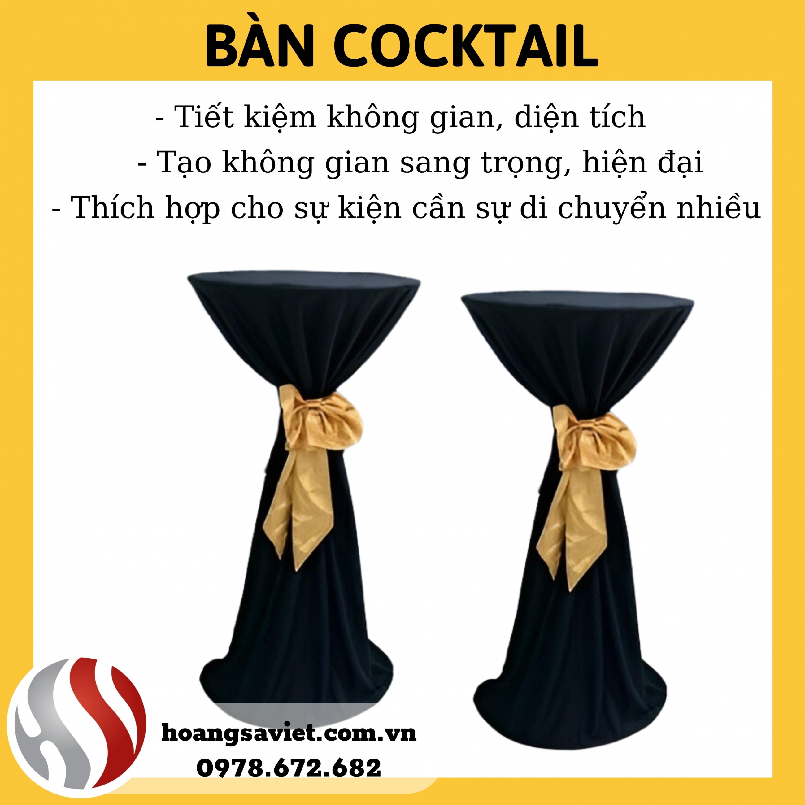 cho thuê bàn cocktail