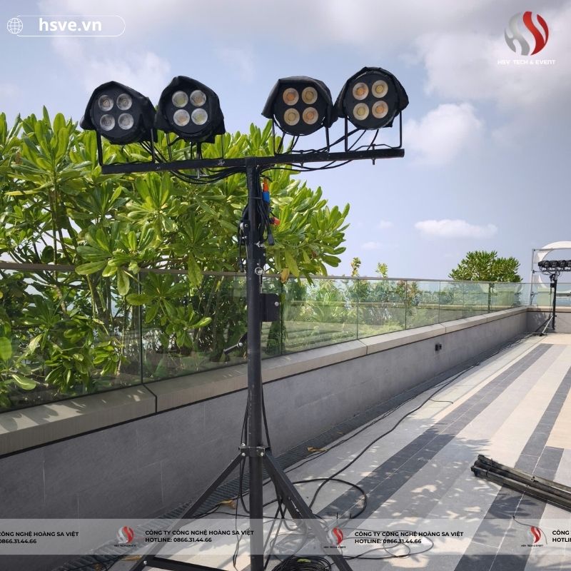 HSVE cho thuê đèn COB chiếu sáng sự kiện