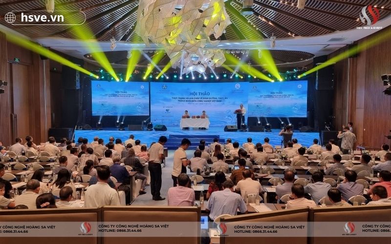 HSVE chuyên cho thuê màn hình led trong nhà (LED indoor) tổ chức hội thảo