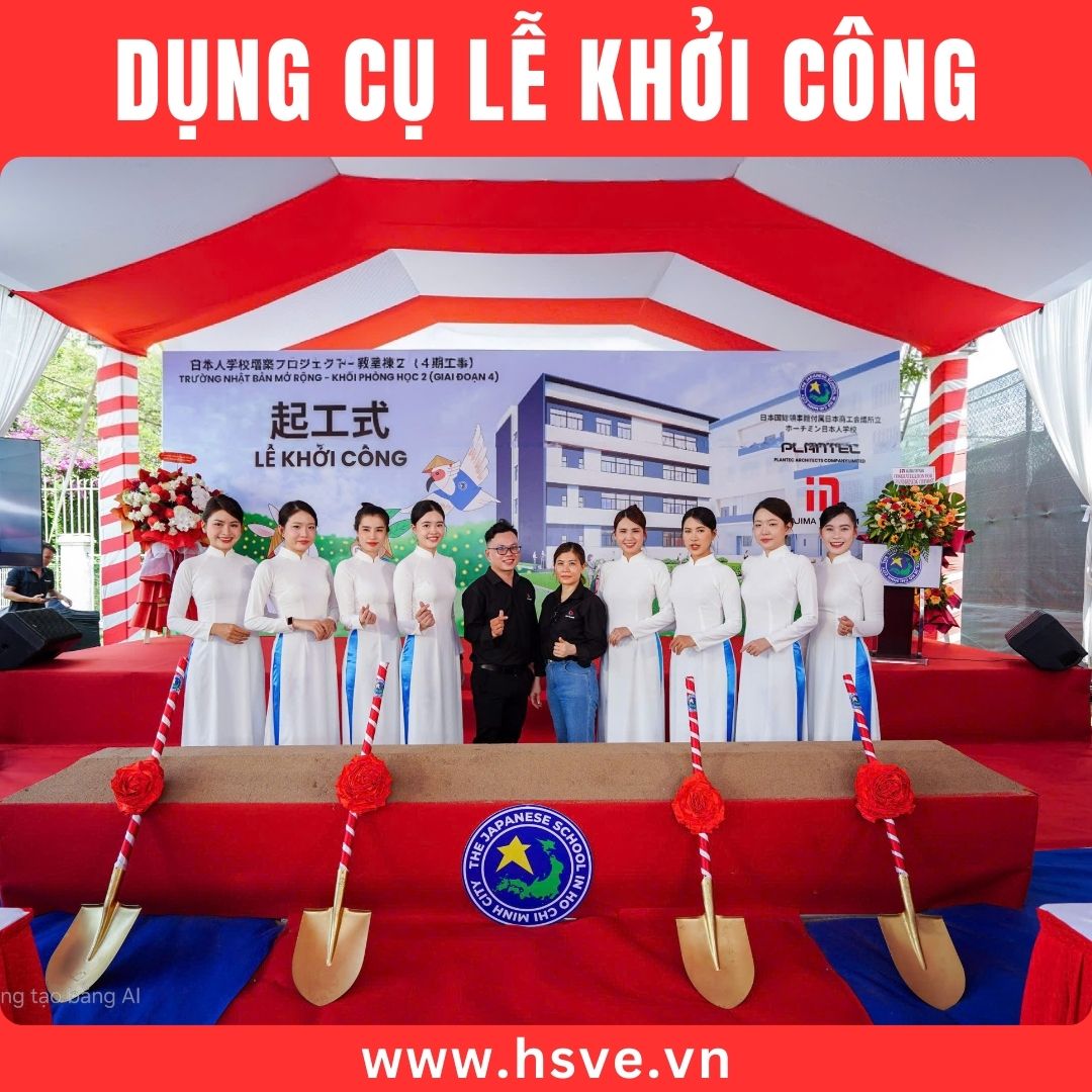 Dụng cụ lễ khởi công Dụng cụ lễ khởi công