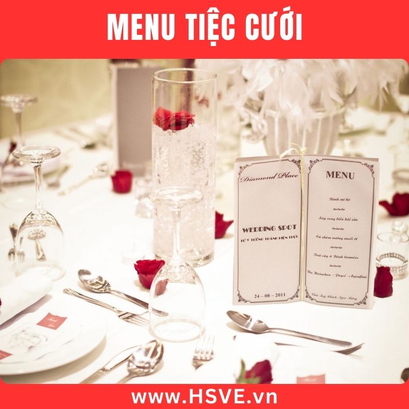 menu đám cưới