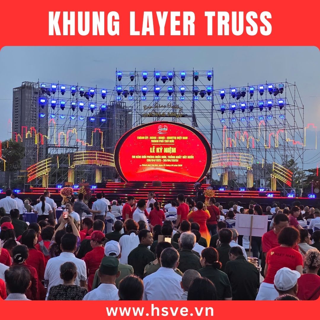Khung layer truss cho sân khấu Khung layer truss cho sân khấu