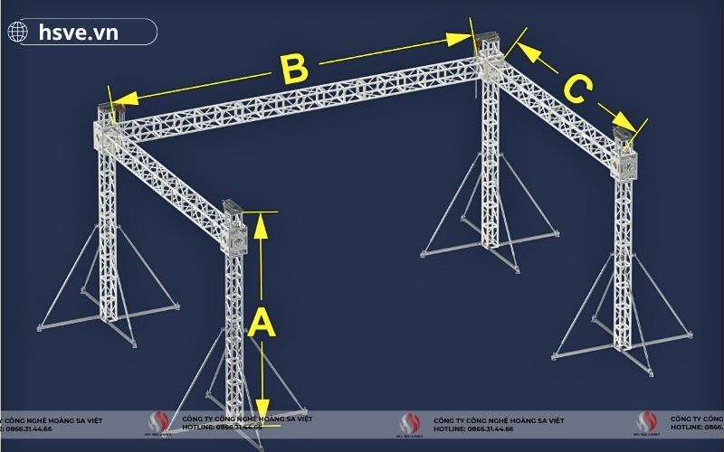 HSVE cho thuê khung truss chữ U