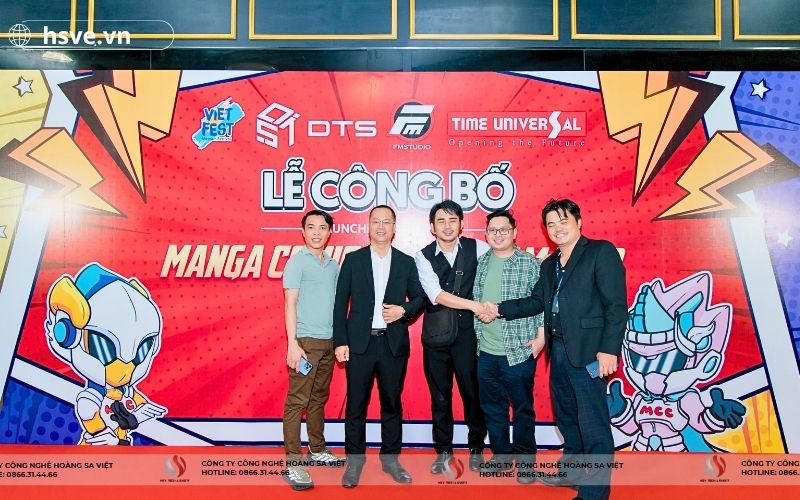 HSVE  Cung cấp thiết bị sự kiện cho lễ công bố Manga Comic Con Vietnam