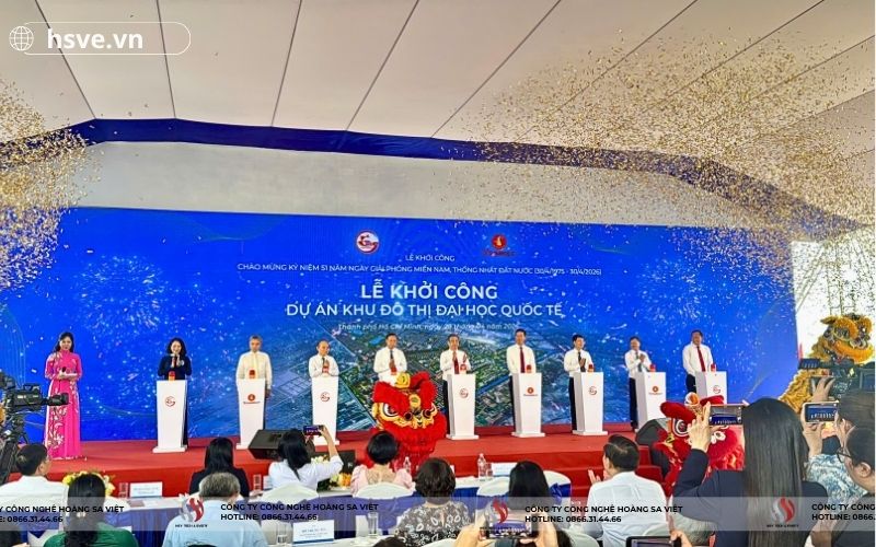 HSVE cung cấp thiết bị cho lễ khởi công Khu đô thị đại học Quốc tế 