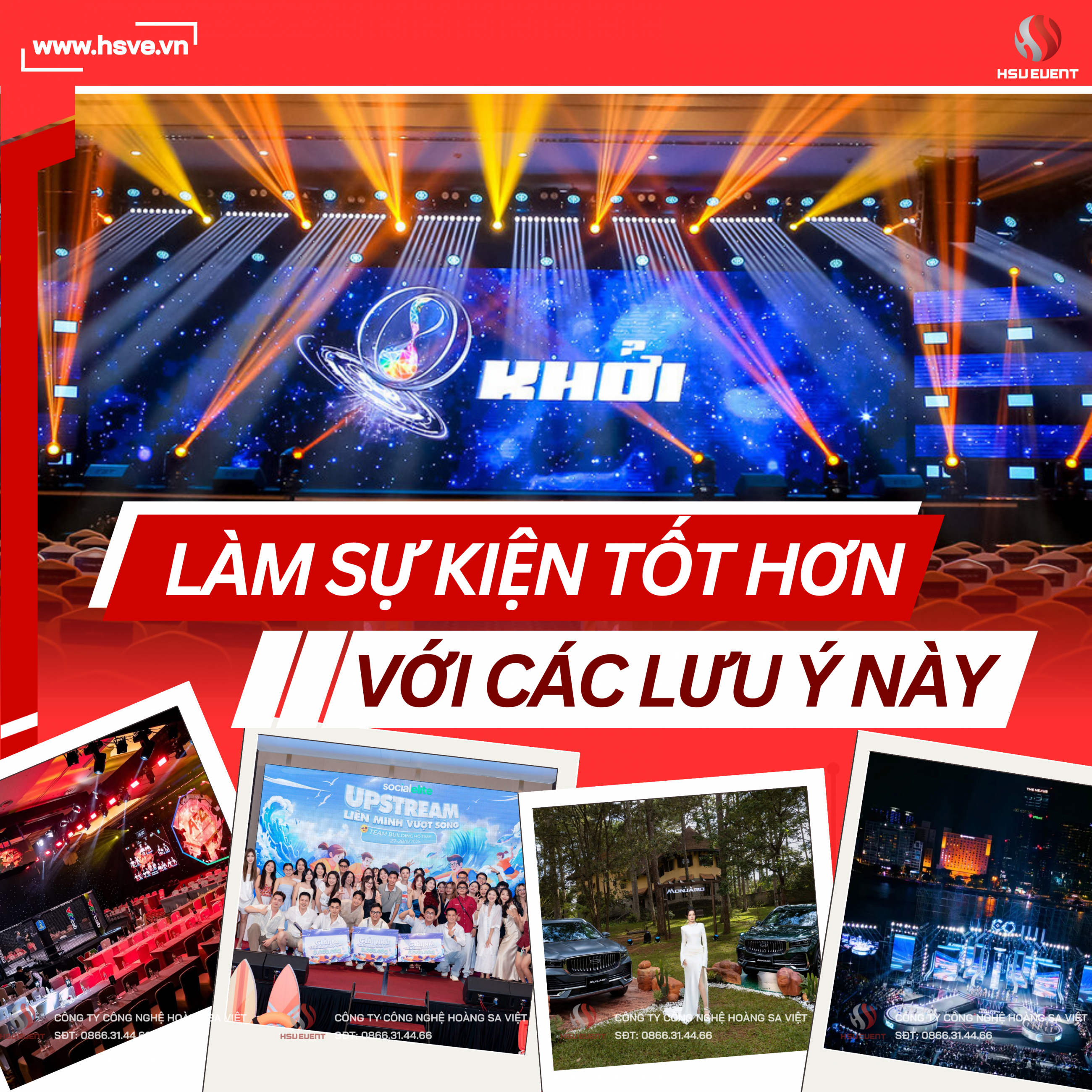 Lưu Ý Khi Tổ Chức Sự Kiện