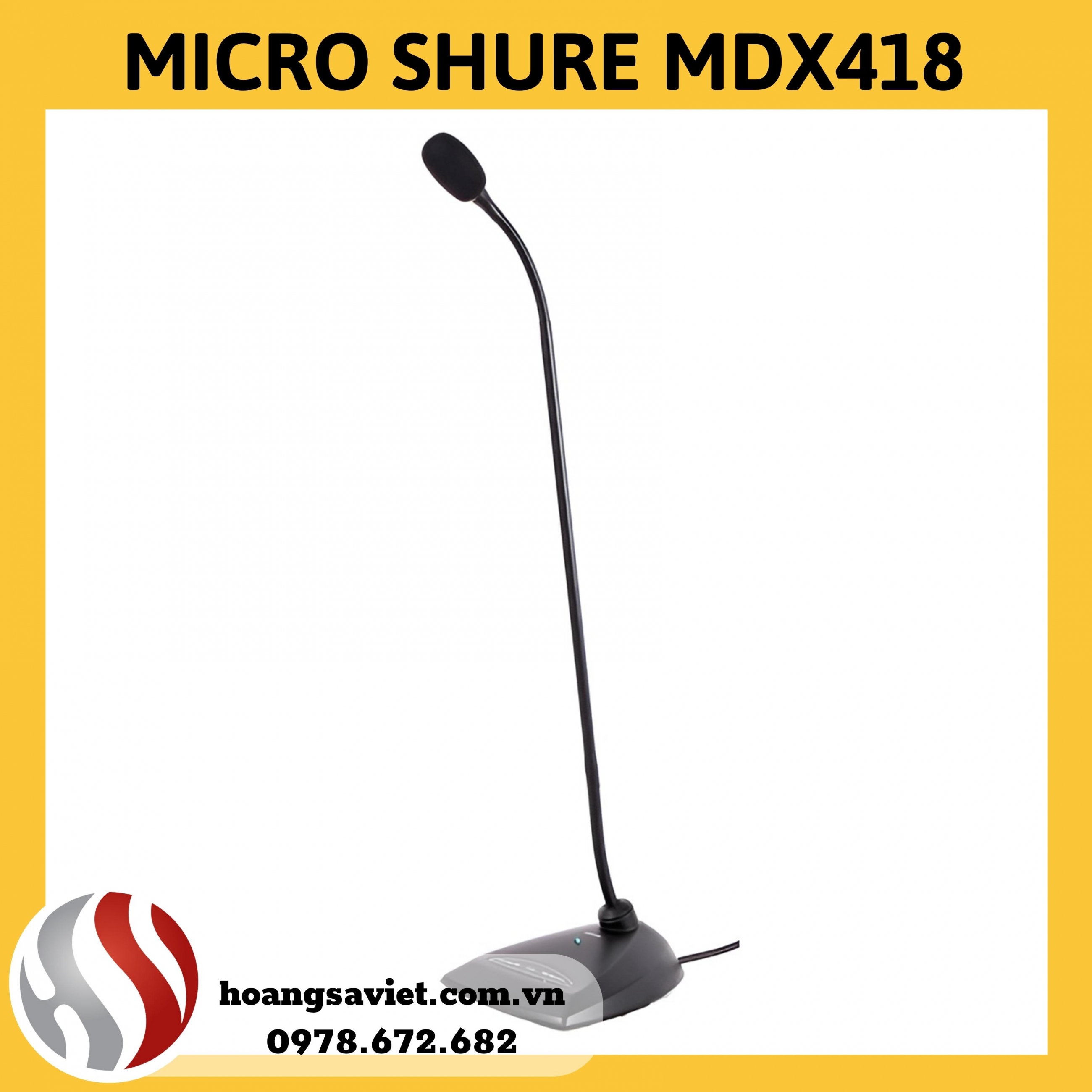 micro cổ ngỗng shure mx418dc micro cổ ngỗng shure mx418dc