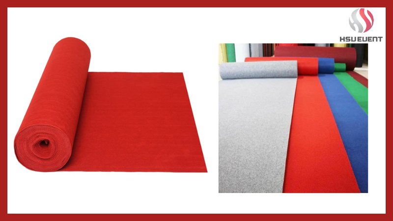 Thảm nỉ đỏ sự kiện lối đi thảm đỏ sang trọng