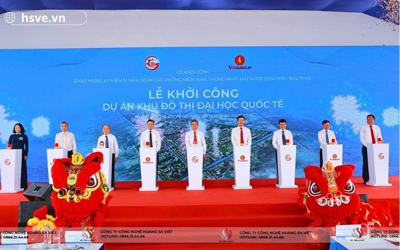 HSVE cung cấp thiết bị cho lễ khởi công Khu đô thị đại học Quốc tế 