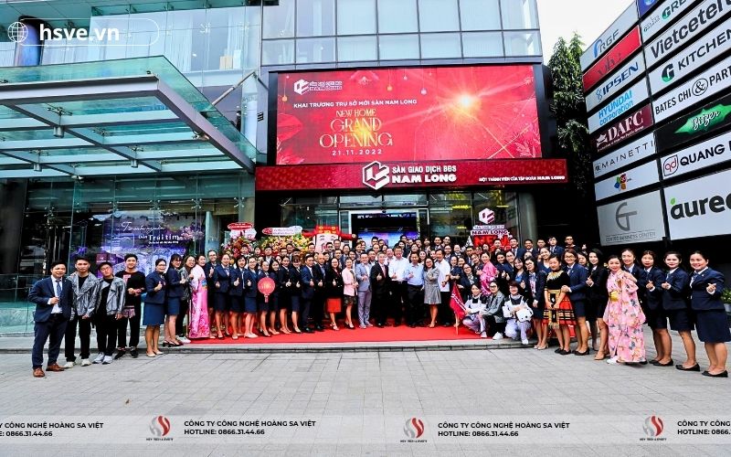HSVE Đồng Hành Cung Cấp Thiết Bị Sự Kiện Khai Trương Trụ Sở Mới Nam Long