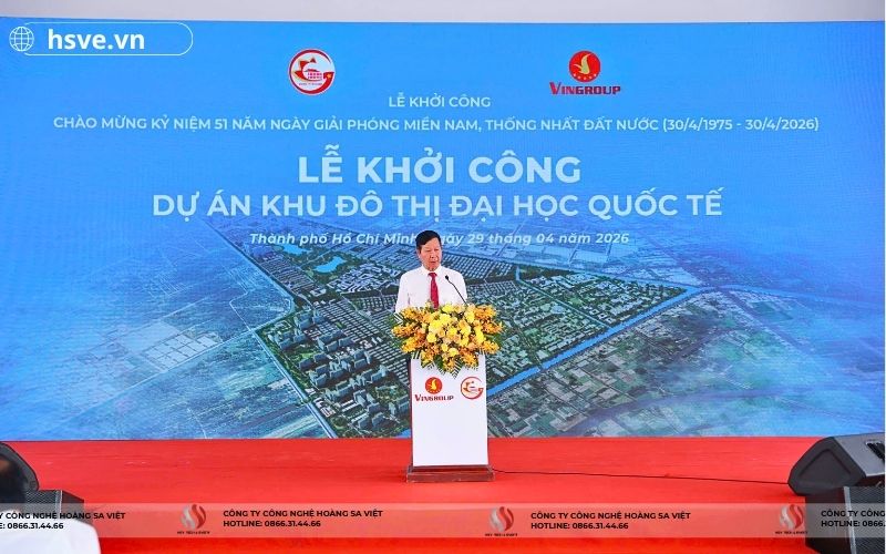 HSVE cung cấp thiết bị cho lễ khởi công Khu đô thị đại học Quốc tế 