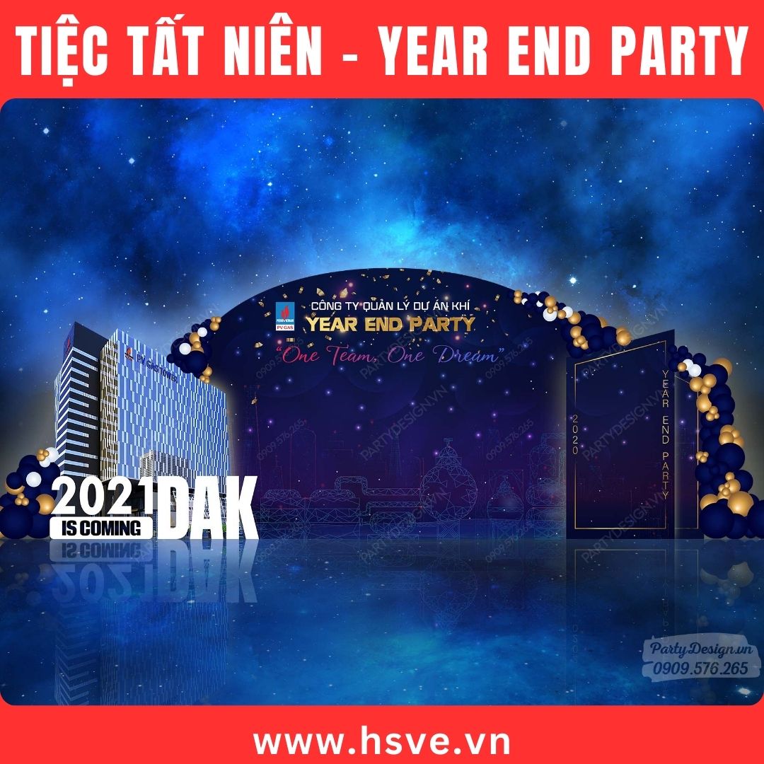 Thiết kế sân khấu Year end party