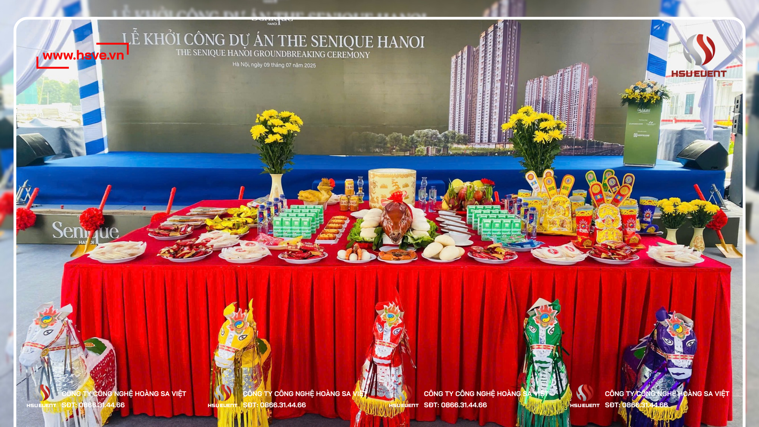 Mâm cúng Lễ Động Thổ