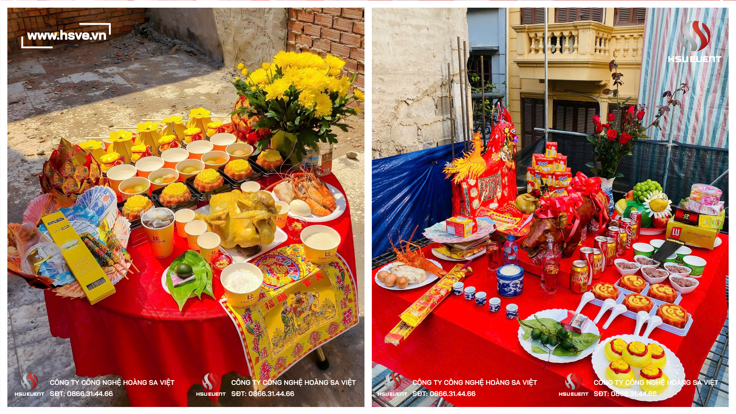 Mâm cúng lễ Khởi Công - Động Thổ