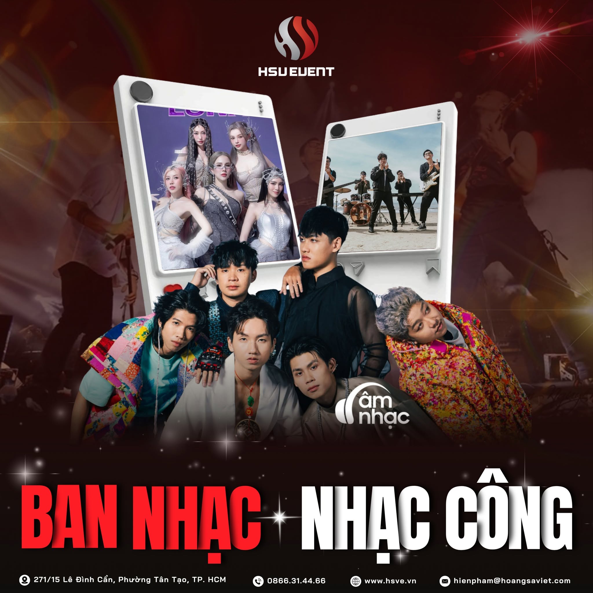 Dịch vụ cung cấp ban nhạc, nhạc công tại HSVE
