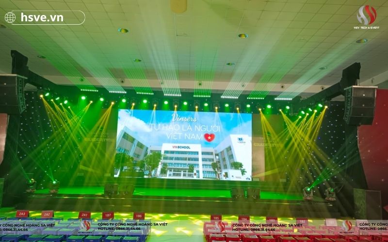 HSVE chuyên cho thuê màn hình led trong nhà (LED indoor) tổ chức lễ tổng kết