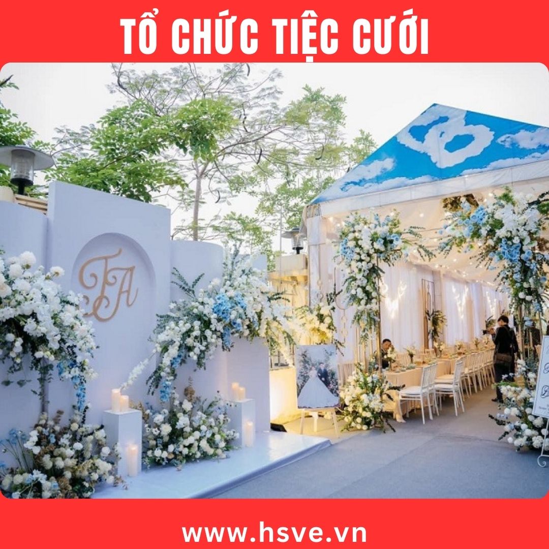 trang trí phông cưới