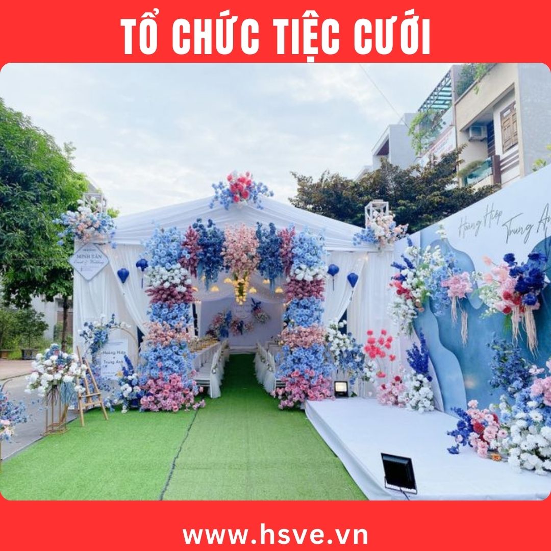 trang trí phông cưới