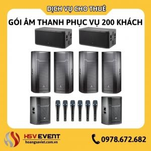 Cho Thuê Gói Âm Thanh Phục Vụ 200 Khách Tại Tphcm