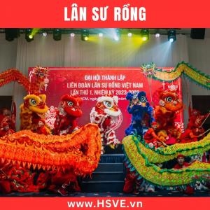 Lion Dance Team Performing Lunar New Year