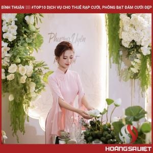 Bình Thuận ❤️️ #top10 Dịch Vụ Cho Thuê Rạp Cưới, Phông Bạt Đám Cưới Đẹp