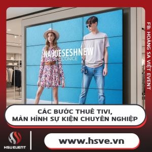 Professional Event TV and Screen Rental Process