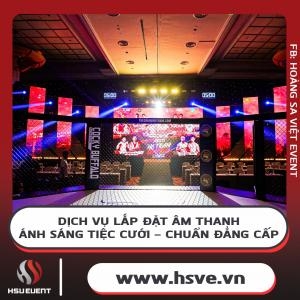 Dịch Vụ Lắp Đặt Âm Thanh Ánh Sáng Nhà Hàng Tiệc Cưới