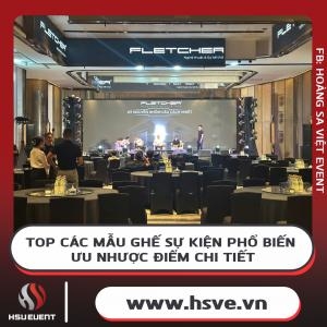 Top Các Mẫu Ghế Sự Kiện Phổ Biến - Ưu Nhược Điểm Chi Tiết