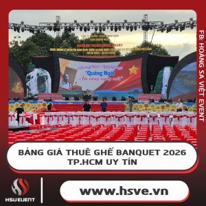 Bảng Giá Thuê Ghế Banquet 2026 - Tp.hcm Uy Tín