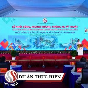 Thiết Bị Sự Kiện Khởi Công Dự Án Nhà Văn Hóa Thanh Niên Tp.hcm