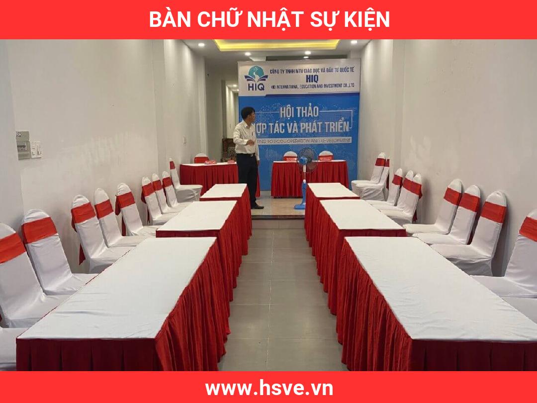 Bàn Chữ Nhật Sự Kiện Bàn Chữ Nhật Sự Kiện
