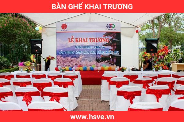 Bàn ghế khai trương Bàn ghế khai trương