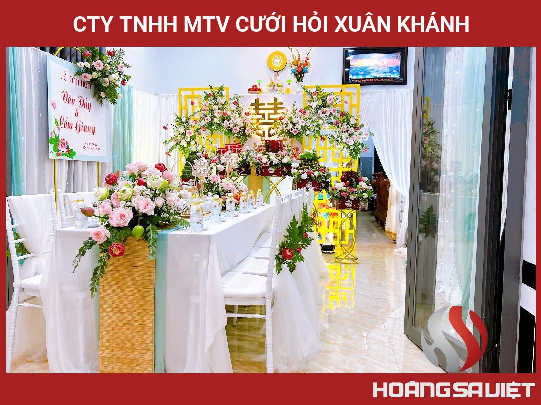 CTY TNHH MTV CƯỚI HỎI XUÂN KHÁNH CTY TNHH MTV CƯỚI HỎI XUÂN KHÁNH