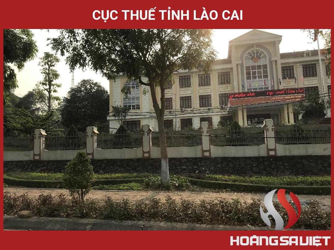 Cục Thuế Tỉnh Lào Cai Cục Thuế Tỉnh Lào Cai