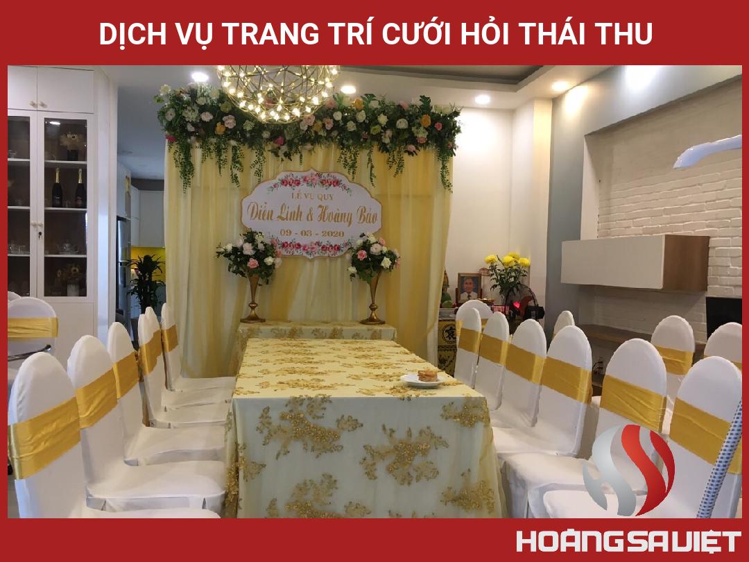 DỊCH VỤ TRANG TRÍ CƯỚI HỎI THÁI THU DỊCH VỤ TRANG TRÍ CƯỚI HỎI THÁI THU