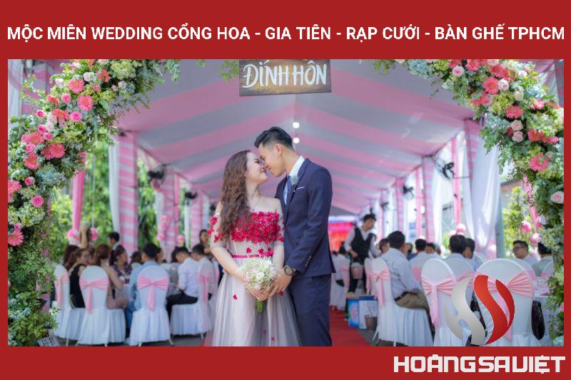 MỘC MIÊN WEDDING CỔNG HOA - GIA TIÊN - RẠP CƯỚI - BÀN GHẾ TPHCM MỘC MIÊN WEDDING CỔNG HOA - GIA TIÊN - RẠP CƯỚI - BÀN GHẾ TPHCM