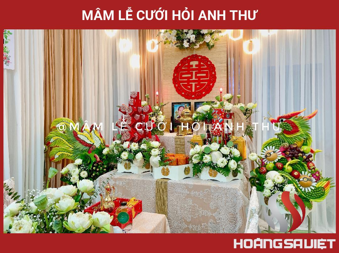 Mâm Lễ Cưới Hỏi Anh Thư Mâm Lễ Cưới Hỏi Anh Thư