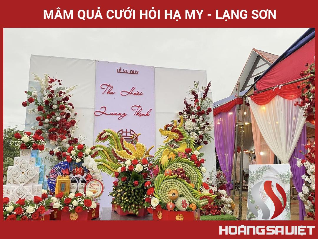 Mâm Quả Cưới Hỏi Hạ My - Lạng Sơn Mâm Quả Cưới Hỏi Hạ My - Lạng Sơn